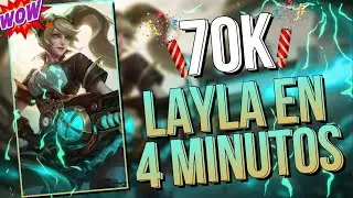 LAYLA EN 4 MINUTOS DESPUES DEL REWORK 😍Como usar a Layla, Layla Guía ⚔️ MOBILE LEGENDS NEXT ESPAÑOL