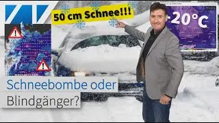 Extremwinter: Schneebombe bringt 50 bis 60 cm Schnee! -20 °C: Sibirische Kälte erreicht Deutschland!