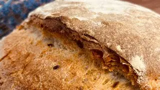Домашний хлеб с божественным ароматом и хрустящей корочкой пшенично-ржаной #хлеб с семенами льна