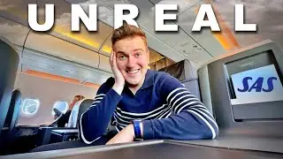 8 HOURS ON AN A321😅 SAS Business Class to New York!