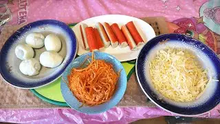Простые продукты вместе обретают невероятный вкус. Самый быстрый салат когда гости  уже на пороге.