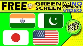 flag green screen video no copy right indin flag pakistan flag usa flag japan filg china flag free