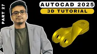 AutoCAD 3D Tutorial for Beginners || AutoCAD 3D modeling mechanical