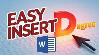 How to Insert the Degree Symbol in MS Word | Shortcut Key to Insert Degree Symbol in MS Word