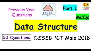 Data Structure Part 1 MCQs DSSSB 2018 MALE category