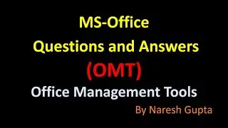 Office Management Tools | OMT | 20 Important Questions and Answer