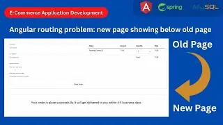 56. Defect 5 - Angular Routing Problem: New Page Showing Below Old Page