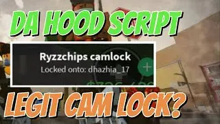 DA HOOD SCRIPT Roblox | No Key Pastebin | Legit Cam Lock Ryzzchips CamLock - Op!