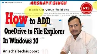 How to add OneDrive to the File Explorer in Windows 10