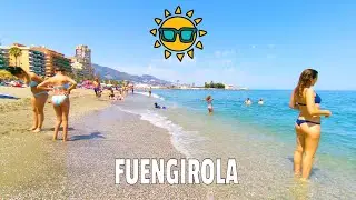 Playa Fuengirola Beach Walk [4K] Spain