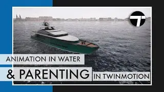 Object animation in water and parenting in Twinmotion | Hindi tutorial