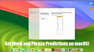 How to Get Word and Phrase Predictions on macOS