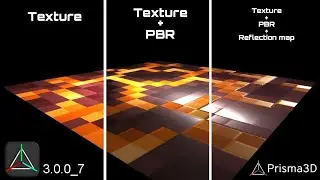 Prisma 3d 3.0 New feature - PBR texturing.