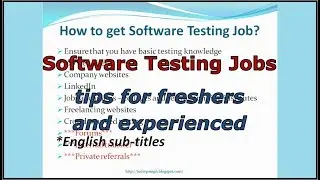 How To Become Software Tester-How To Get Job In Automation Testing-How To Become Automation Tester