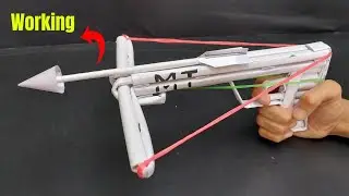 Powerful Paper Crossbow | How to Make a Powerful Paper Crossbow That Shoots Dart | Easy Tutorial