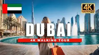 4K Dubai Walking Tour 🇦🇪 Amazing City Centre and Dubai Mall Tour | 4K HDR / 60fps