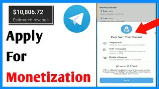 How To Apply For Monetization On Telegram Channel | How To Monetize Telegram Channel