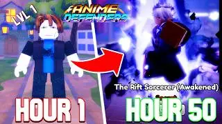 Starting Over and Obtaining Every NEW Unit in 50 Hours.. - Anime Defenders (Roblox)