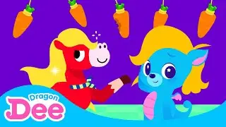 Horse, Tip, Tap, Toe! | Horse Song 🐎 | Animal Songs 🐾 | Dragon Dee Songs for Children