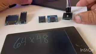 Small i2c OLED display test 128x64 64x32 64x48 72x40 ESP32