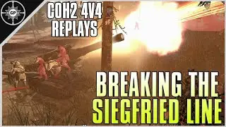 B4 vs The Siegfried Line | 4v4 Hill 400 | CoH2 Cast 