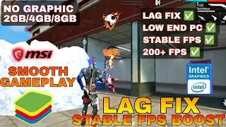 Free Fire Lag Fix On Bluestuck Msi Emulator | Free Fire Lag Fix Pc 