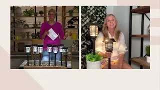Home Zone Set of 6 Mesh Linkable Solar Lights on QVC