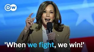 DNC: Kamala Harris pays tribute to Biden’s ‘historic leadership’ | DW News