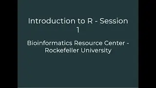 Introduction to R - part 1 (2024)