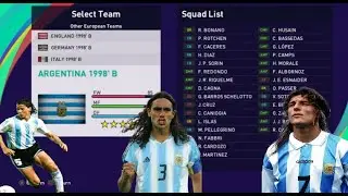 ⚽PES 2021 - ARGENTINA B - CLASIFICATORIAS AL MUNDIAL 1998 - SUPER PARCHE - (PS4/PS5/PC)⚽