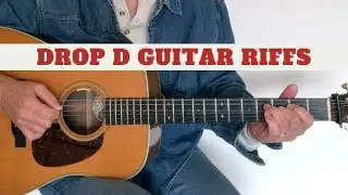 DROP D ACOUSTIC GUITAR RIFFS | Flatpicking Guitar Lesson