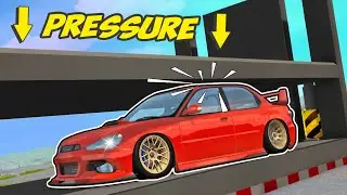 Car Crusher vs. Vehicle in BeamNG.DRIVE