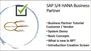 SAP Business Partner S/4HANA Beginners Tutorial BP  | How to Create SAP S4 HANA Business Partner