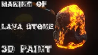 Blender Lava Stone Paint PBR