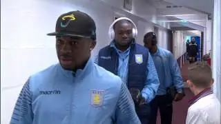 Villa and Burnley teams arrive at Turf Moor