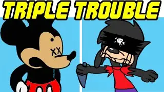 Friday Night Funkin' VS Suicidal Trouble (Mickey Mouse Triple Trouble) (FNF Mod)