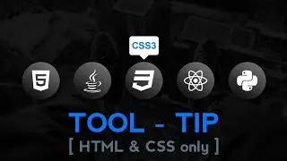 Awesome Tooltips by HTML and CSS | CSS Text Tooltip Hover Effect