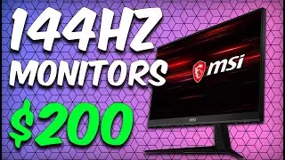 Top 5 144hz Gaming Monitors Under $200