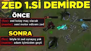 DEMİRLER ÇILDIRDI! ZED 1.Sİ DÜŞÜK ELODA OYNARSA NE OLUR? League of legends