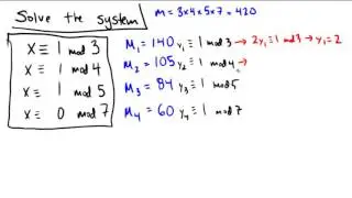 Using the Chinese Remainder Theorem on a system of congruences