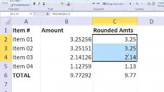 Excel Array Formula to Sum Rounded Values