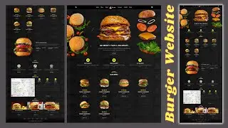 Burger Shop Tutorials with Sourece Code - Burger website template free download