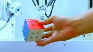 Solving Rubik's Cube with Delta X S D800 5-axis - #1 Demo