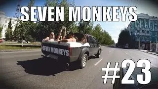 #23 SEVEN MONKEYS | Бассейн в пикапе. Отморозки на квадроциклах. Брат новосибирец.