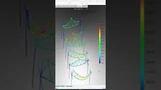 3d simulation конструкция фермы моделирование проектирование навеса SolidWorks #shorts