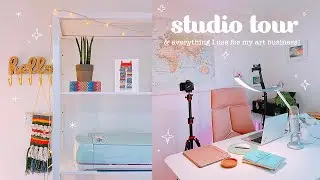 ARTIST STUDIO TOUR ✸ new studio space! The equipment I use, working from home & minimalist aesthetic