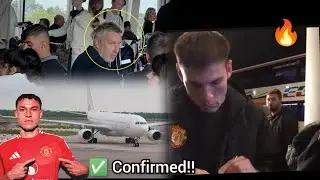 🔴SPOTTED!! Manchester Airport! Wilcox jets for Ugarte,Manchester United SEALING permanent transfer