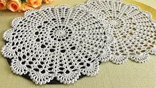 Crocheted napkin, Serving napkin, simple