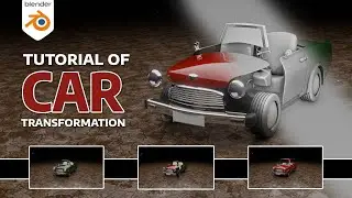 Car Transformation Effect in Blender | Geometry Nodes Tutorial | #blender3d #artofabhitutorials