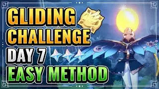 Gliding Challenge Day 7 EASY METHOD (THE FINAL TEST!!!) Genshin Impact Event Guide